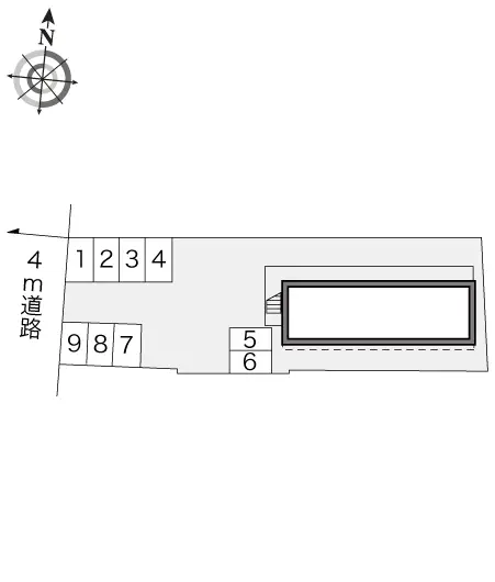 ★手数料０円★花巻市桜町２丁目　月極駐車場（LP）